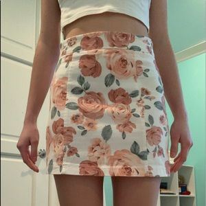 Forever 21 Rose Mini Skirt